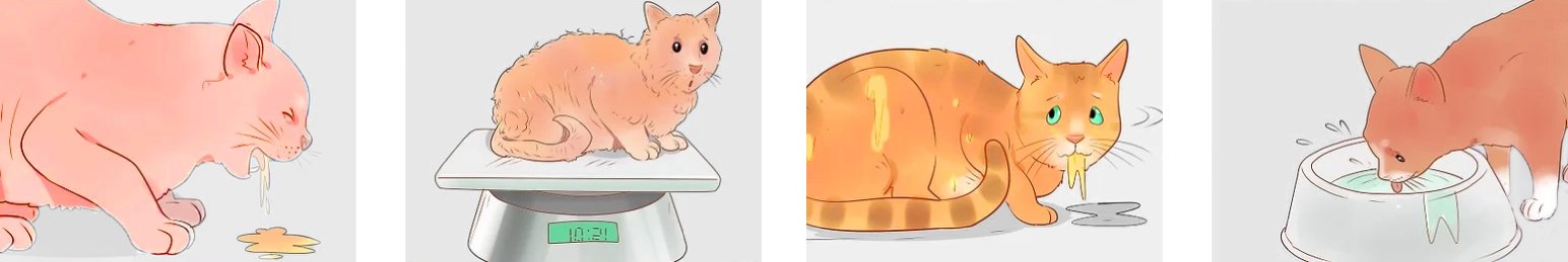 Figure 3: Symptoms of FCoV