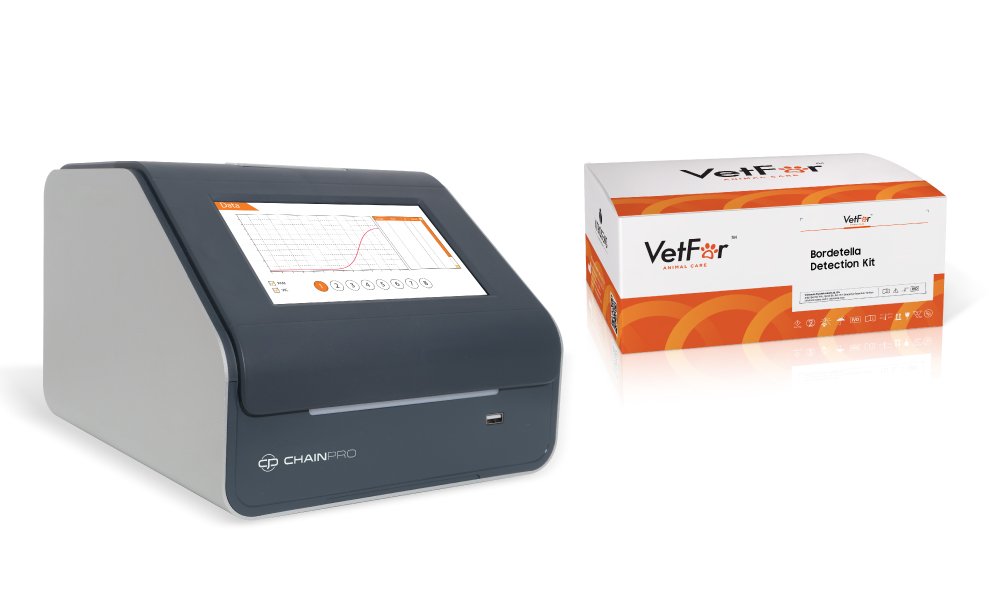Figure 4: VetFor Bordetella Detection Kit and ChainPro Real-Time Fluorescence Quantitative PCR Instrument
