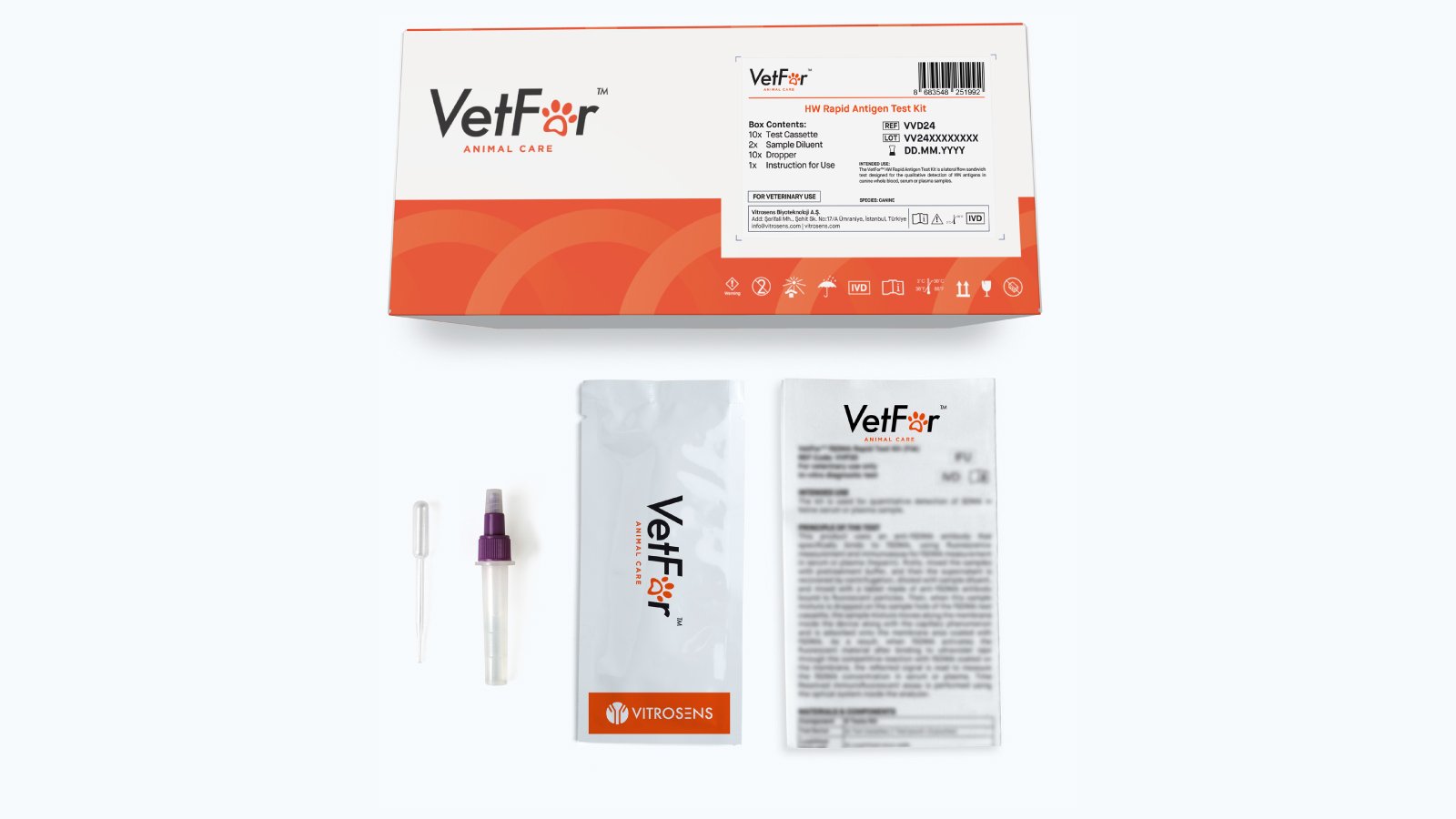 Figure 2: HW rapid antigen test kit content