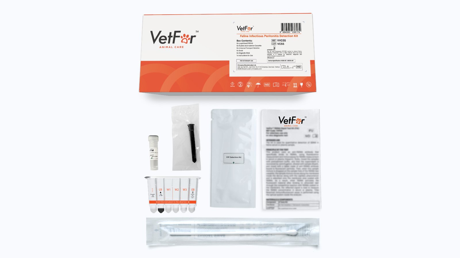 Figure 2: VetFor Feline Infectious Peritonitis Detection Kit Content
