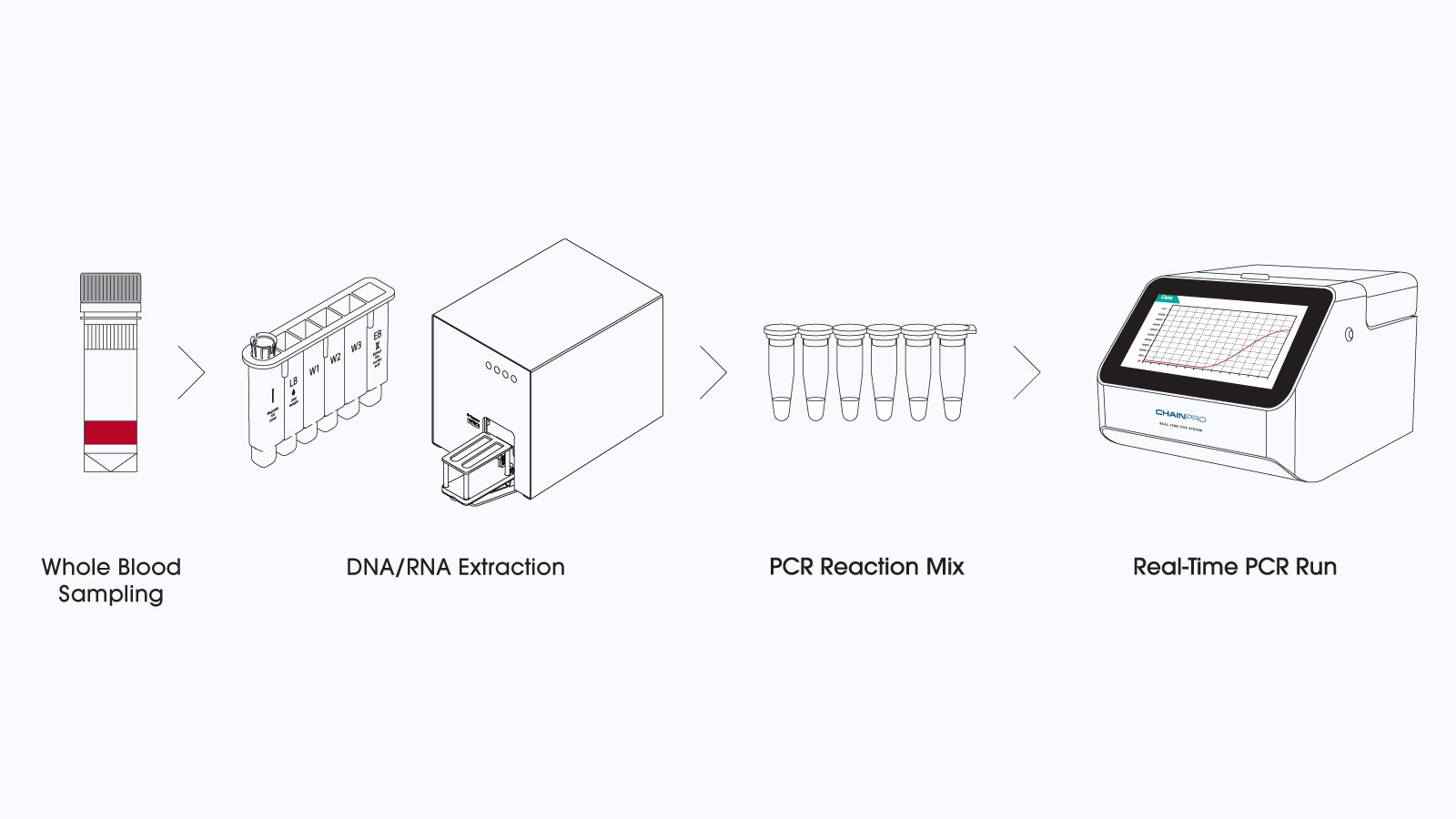 Figure 3. VetFor CHW Detection Kit Workflow