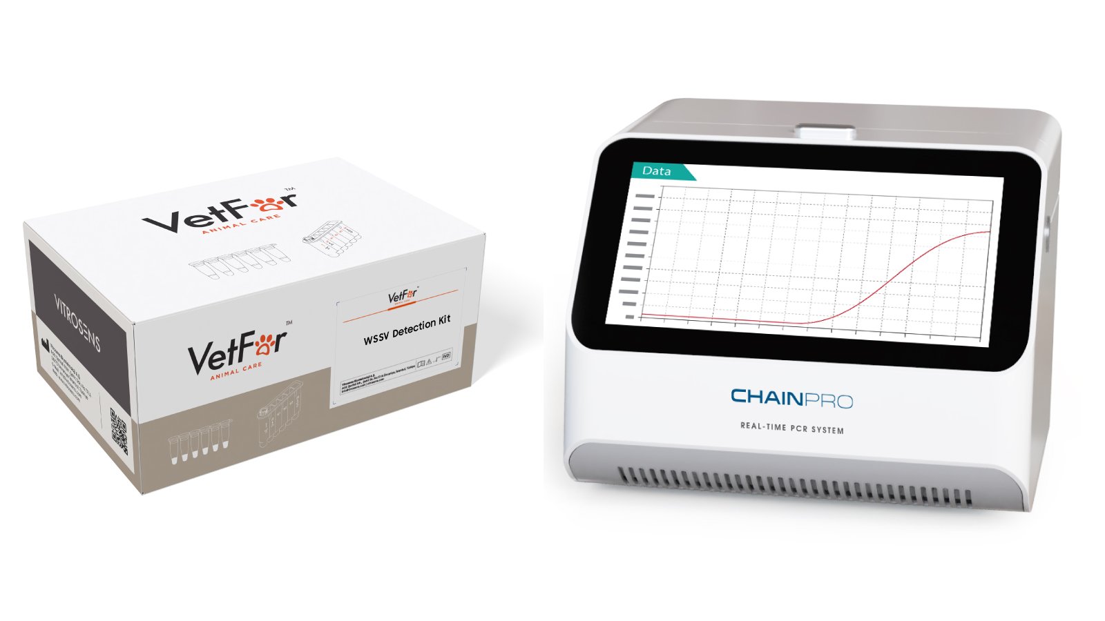 Figure 2. WSSV Detection Kit and Contents and Product Overview