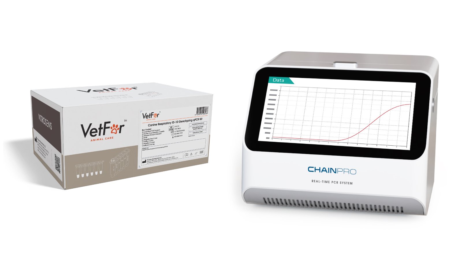 Figure 2. VetFor™ Canine Respiratory ID-10 Genotyping qPCR Kit Box Content