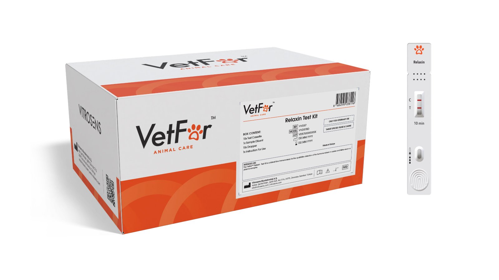 Figure 3. VetFor™ Relaxin Test Kit Box Content.